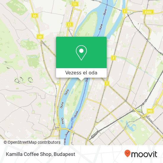Kamilla Coffee Shop, Margitsziget 1138 Budapest térkép