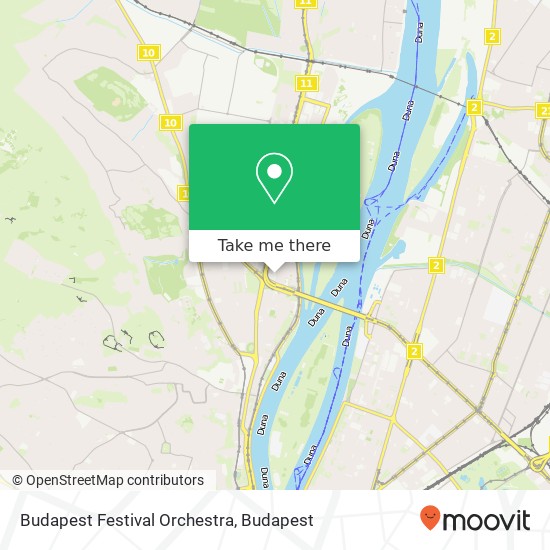 Budapest Festival Orchestra térkép