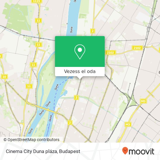 Cinema City Duna pláza térkép