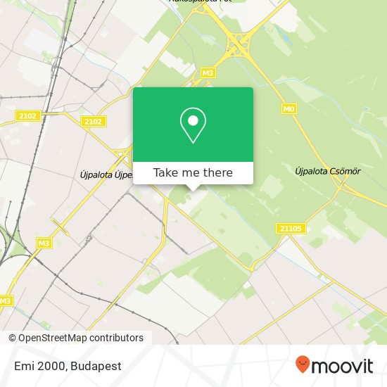 Emi 2000, 1152 Budapest térkép