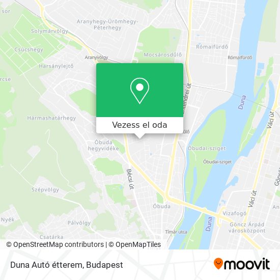 Duna Autó étterem térkép