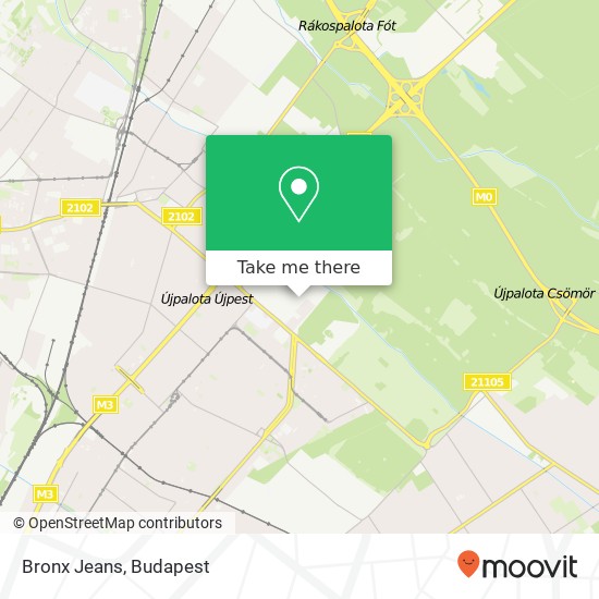 Bronx Jeans, Szentmihályi út 1152 Budapest térkép
