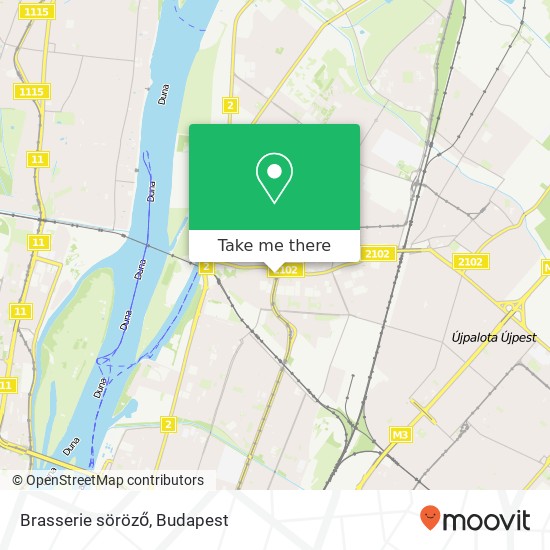 Brasserie söröző térkép