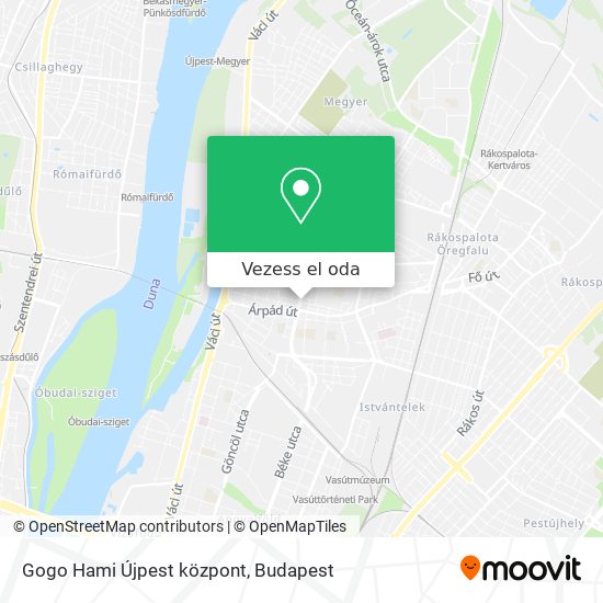 Gogo Hami Újpest központ térkép