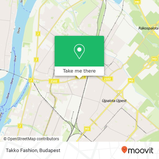 Takko Fashion, 1042 Budapest térkép