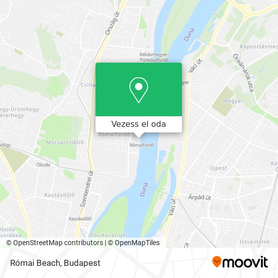 Római Beach térkép