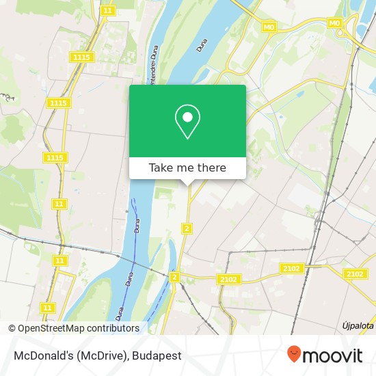 McDonald's (McDrive), 1044 Budapest térkép