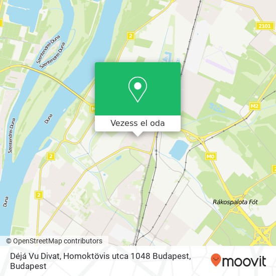 Déjá Vu Divat, Homoktövis utca 1048 Budapest térkép