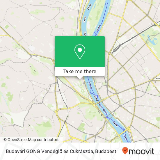 Budavári GONG Vendéglő és Cukrászda térkép