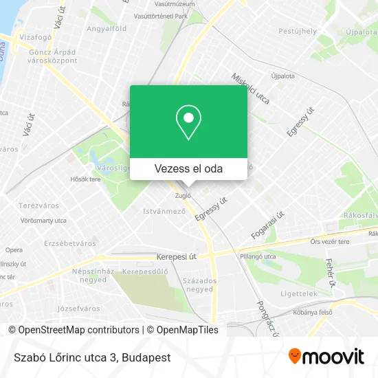 Szabó Lőrinc utca 3 térkép