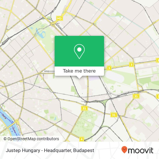 Justep Hungary - Headquarter térkép