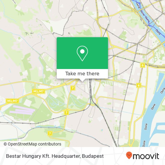Bestar Hungary Kft. Headquarter térkép