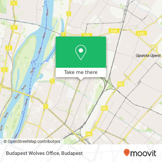 Budapest Wolves Office térkép