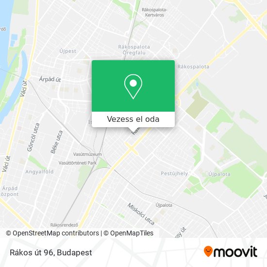 Rákos út 96 térkép