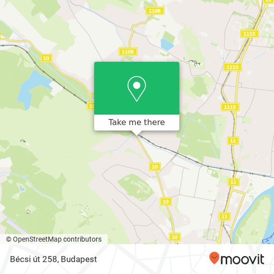 Bécsi út 258 térkép