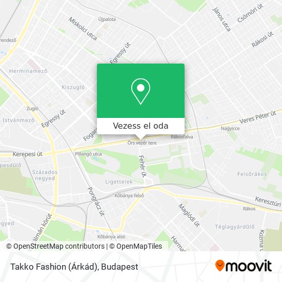 Takko Fashion (Árkád) térkép