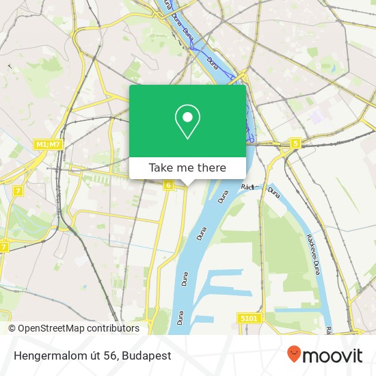 Hengermalom út 56 térkép