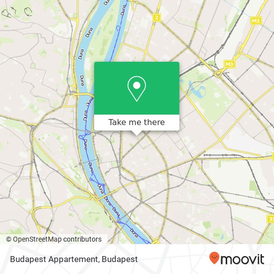 Budapest Appartement térkép