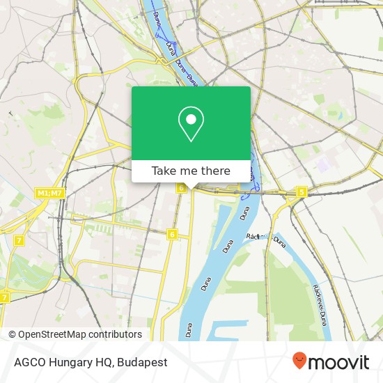 AGCO Hungary HQ térkép