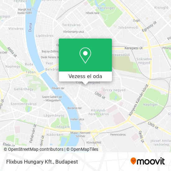 Flixbus Hungary Kft. térkép