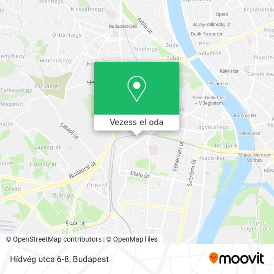 Hídvég utca 6-8 térkép