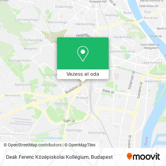 Deák Ferenc Középiskolai Kollégium térkép