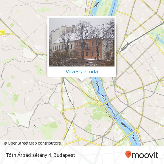 Tóth Árpád sétány 4 térkép