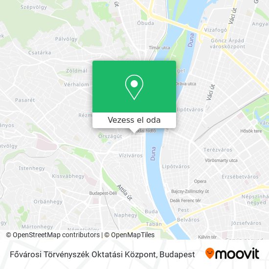 Fővárosi Törvényszék Oktatási Központ térkép