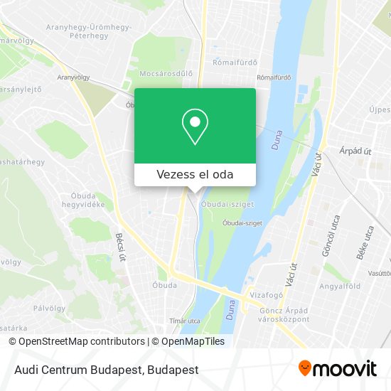 Audi Centrum Budapest térkép