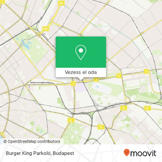 Burger King Parkoló térkép