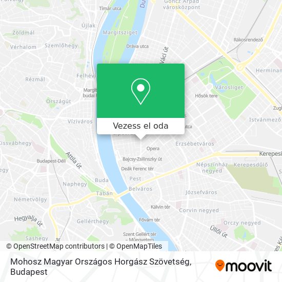 Mohosz Magyar Országos Horgász Szövetség térkép