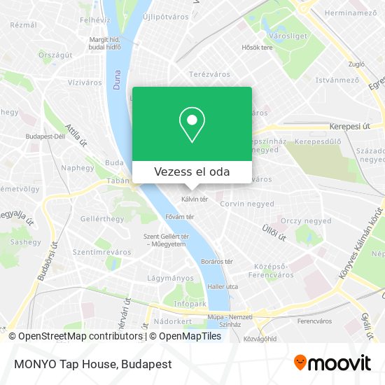 MONYO Tap House térkép