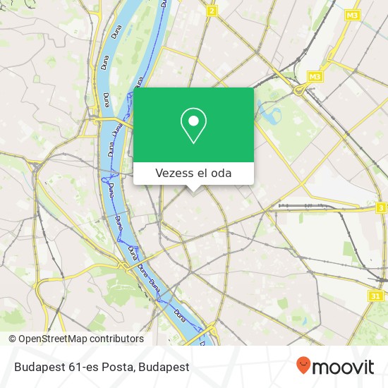 Budapest 61-es Posta térkép