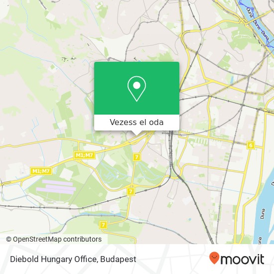 Diebold Hungary Office térkép