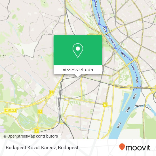 Budapest Közút Karesz térkép