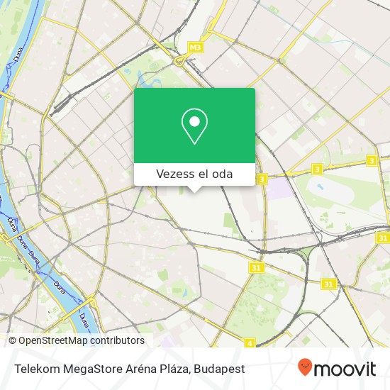 Telekom MegaStore Aréna Pláza térkép