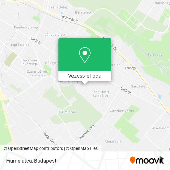 Fiume utca térkép