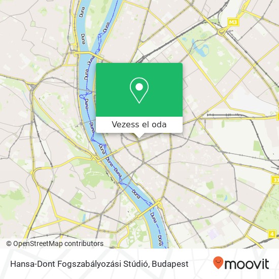 Hansa-Dont Fogszabályozási Stúdió térkép