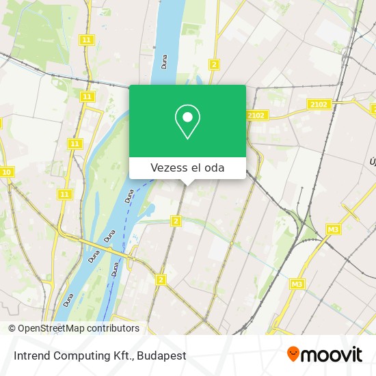 Intrend Computing Kft. térkép