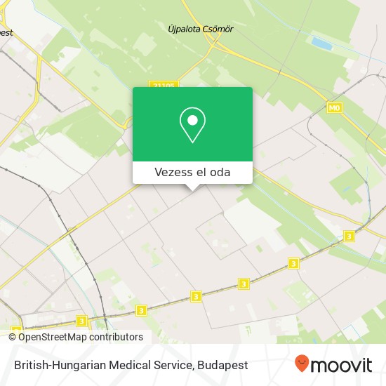 British-Hungarian Medical Service térkép