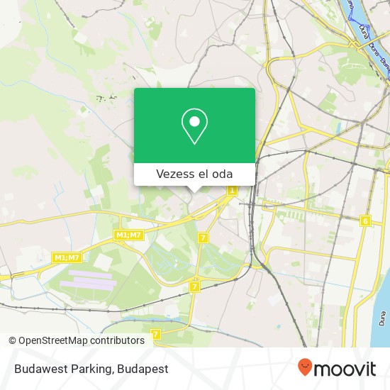 Budawest Parking térkép