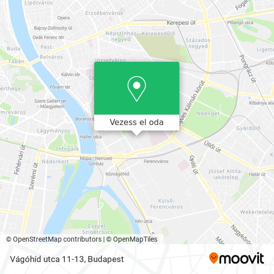Vágóhíd utca 11-13 térkép