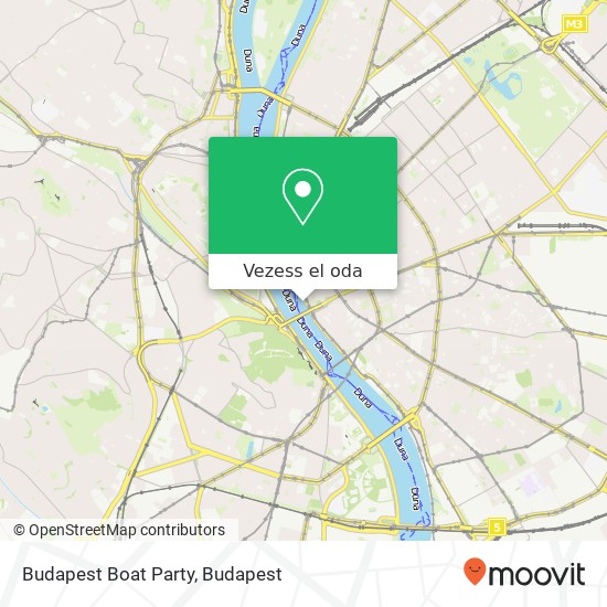Budapest Boat Party térkép