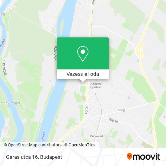 Garas utca 16 térkép