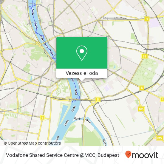 Vodafone Shared Service Centre @MCC térkép