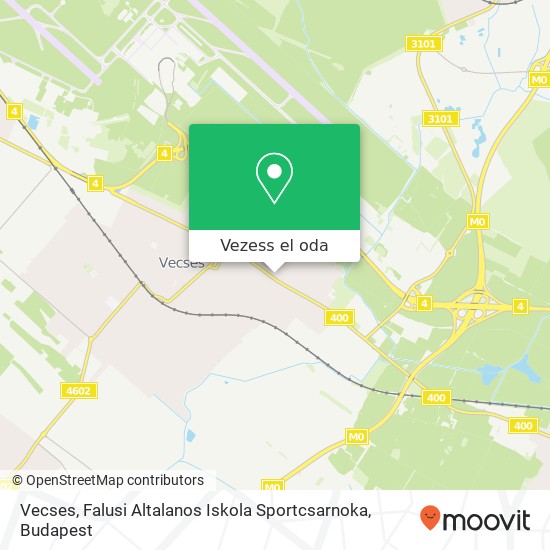 Vecses, Falusi Altalanos Iskola Sportcsarnoka térkép
