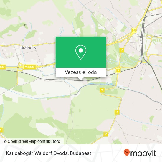 Katicabogár Waldorf Óvoda térkép