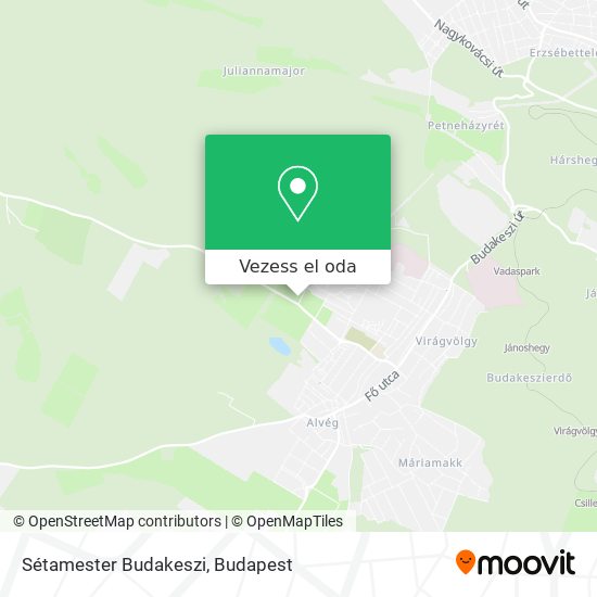 Sétamester Budakeszi térkép