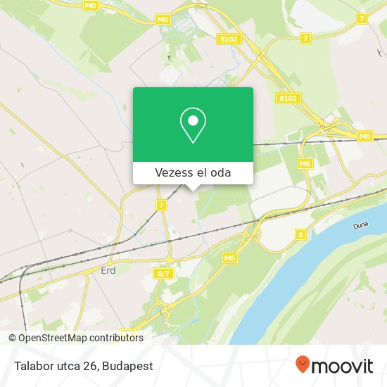 Talabor utca 26 térkép