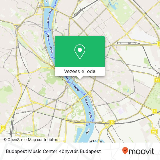 Budapest Music Center Könyvtár térkép